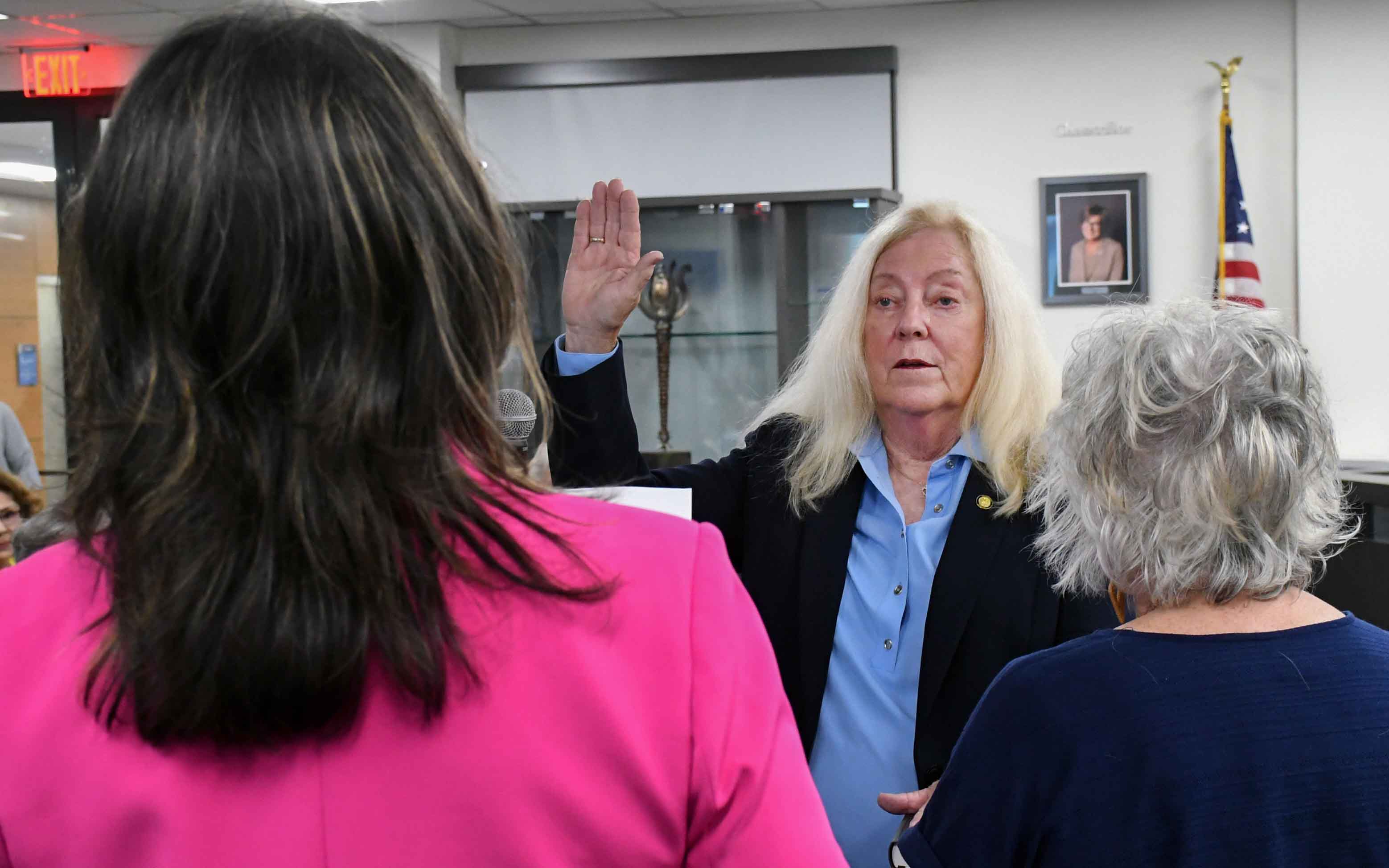 Judy Harrison swearing in