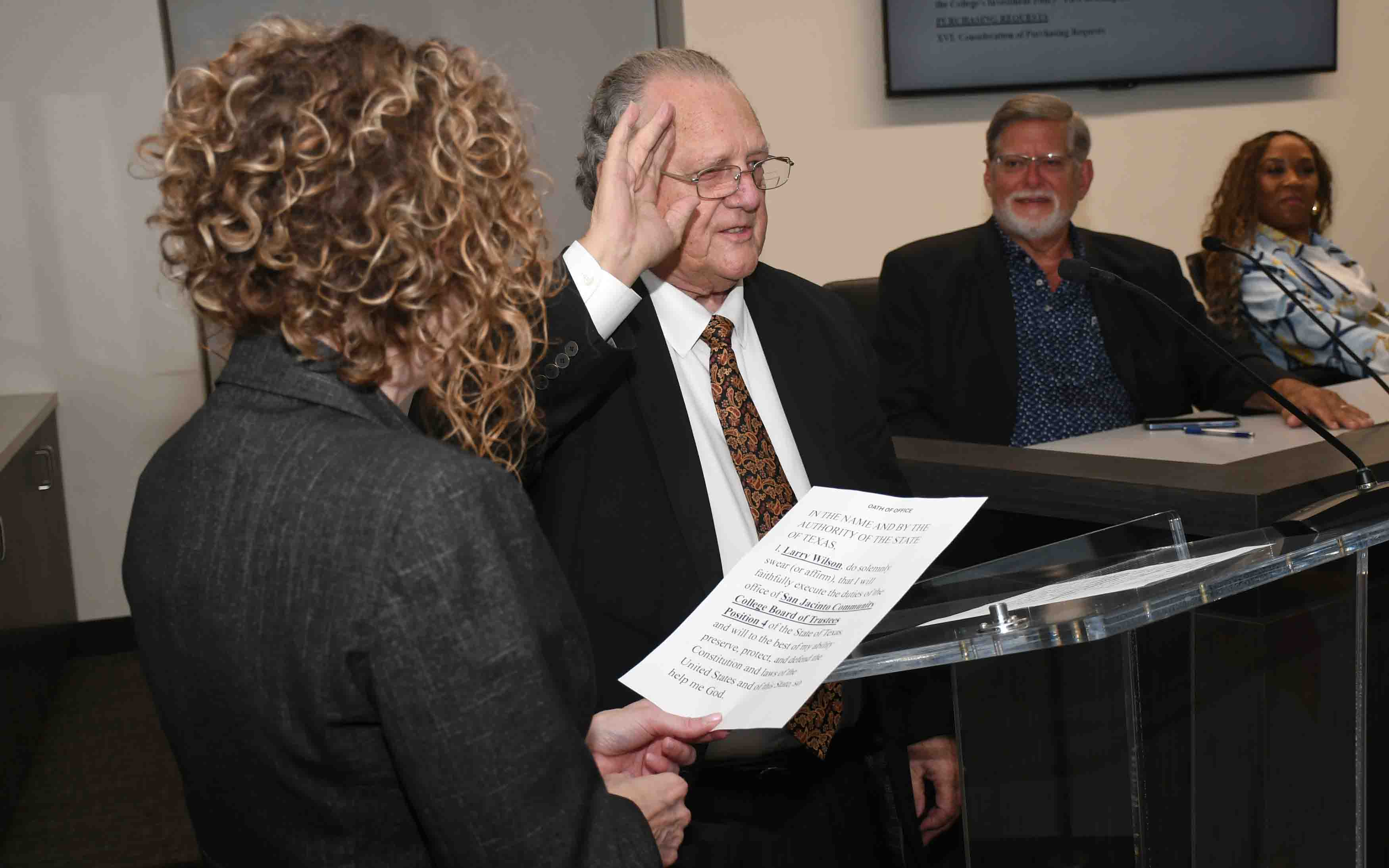 Larry Wilson Swearing In